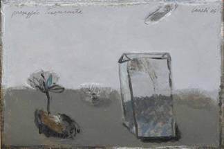Paesaggio trasparente , 2005 - olio su tavola